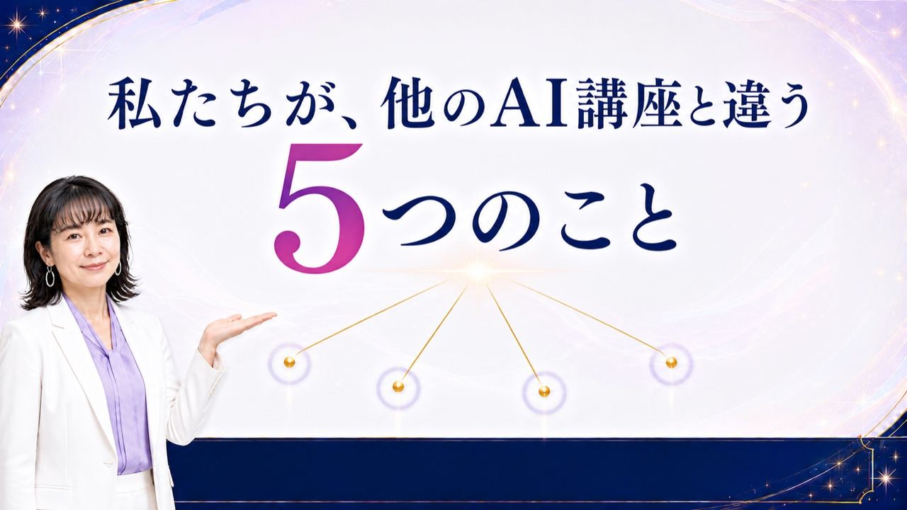 他のAI講座と違うところ(とびら)