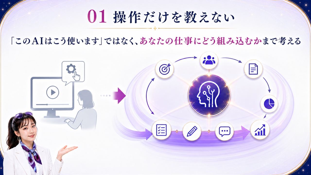 違い01|操作だけを教えない
