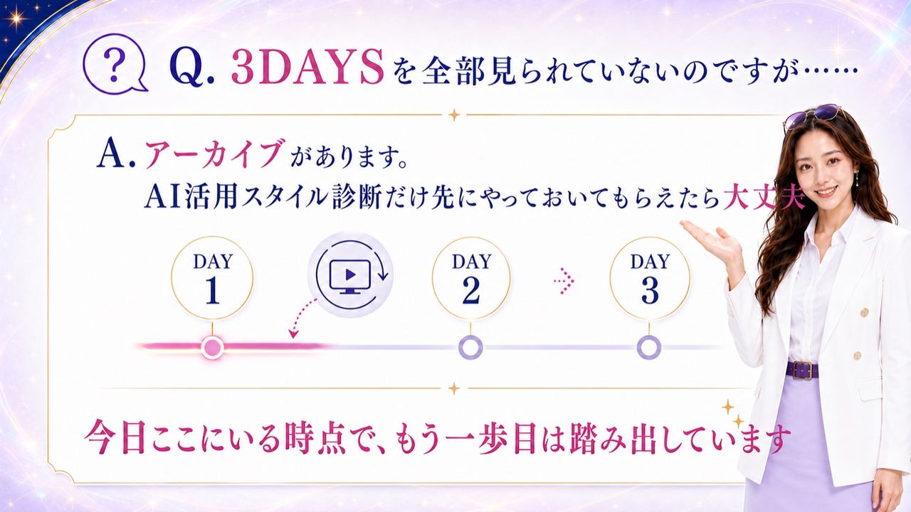 Q8 3DAYSに全部出られていない