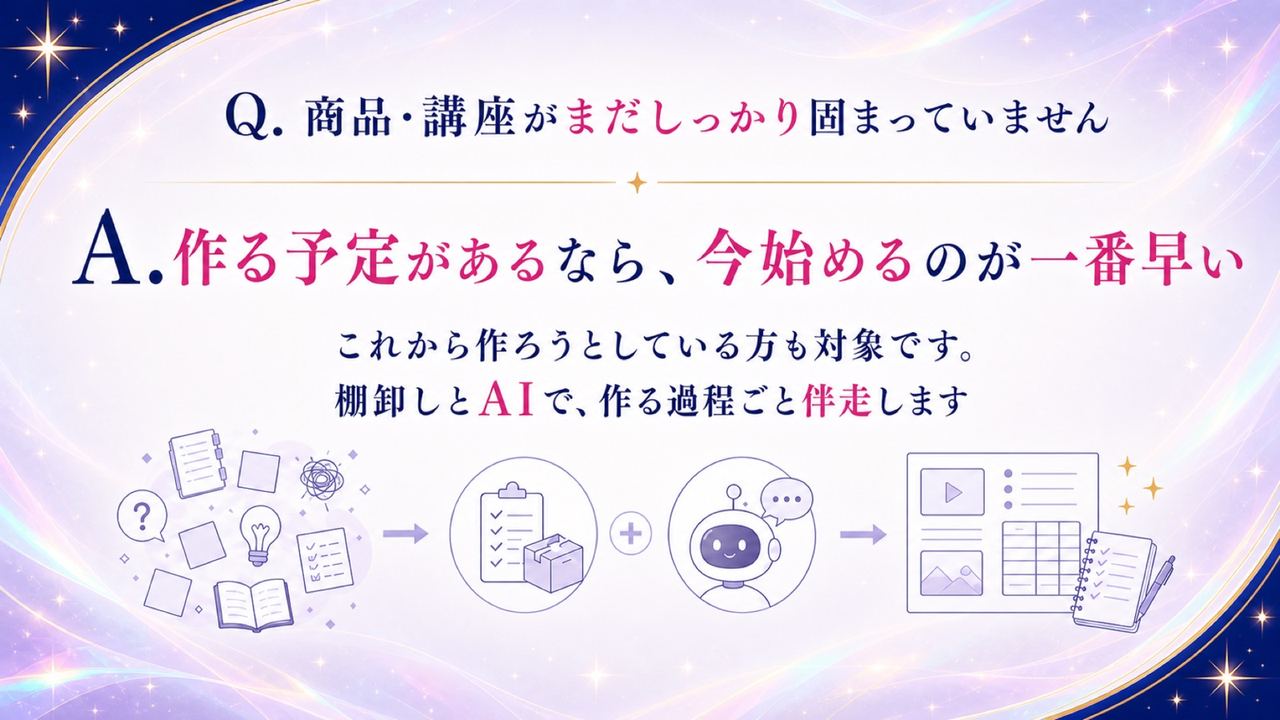 Q9 商品がまだ固まっていない