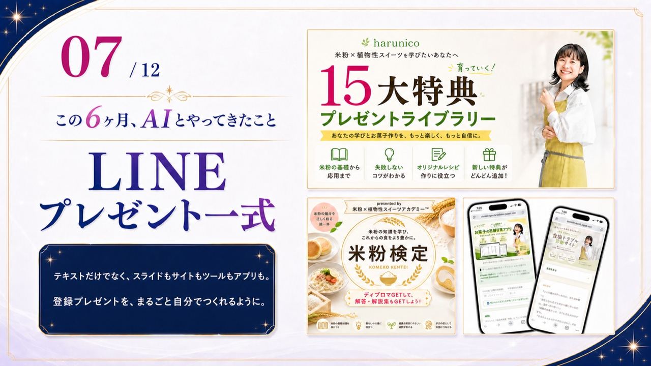 実績07|LINEプレゼント一式